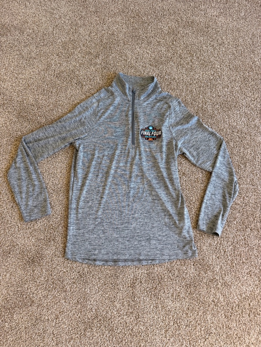NCAA Heather Gray Quarter-Zip 2025 Final Four Pullover